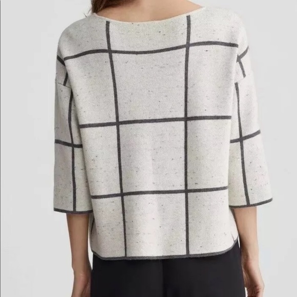 EILEEN FISHER Pullover Sz M Organic Cotton Wool - Picture 4 of 7